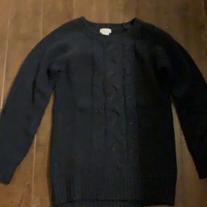 Dark navy blue long sweater